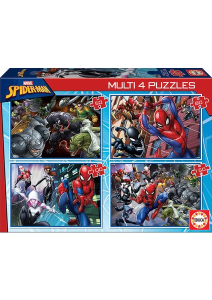 Puzzle Multi 4in1  50 + 80 + 100 + 150 Parça