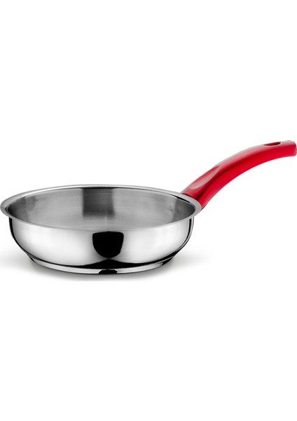 Tek Kulp Tava - Kırmızı - 24CM