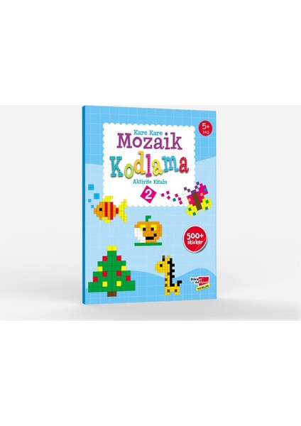 Okul Öncesi Kare Kare Mozaik Kodlama Aktivite Kitabı 2. Seviye