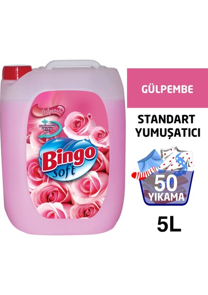 Soft Gül Pembe 5 Lt x 4'lü