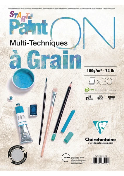 Clairefontaine Paint-On A Grain A-4 Cm Çizim Blok 160 Gr Resim Pd966418