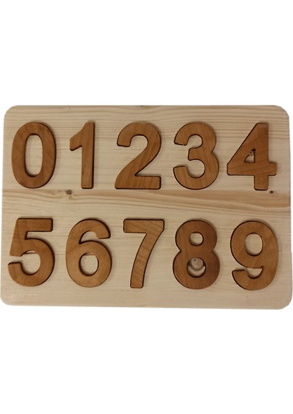 Oyuncak Ahşap Yapboz Sayılar