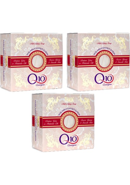 Doğal Coenzym Q10 Sabun 150 gr 3 Adet