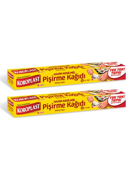 Pişirme Kağıdı Hazır Kesilmiş 16 Adet - 2'li