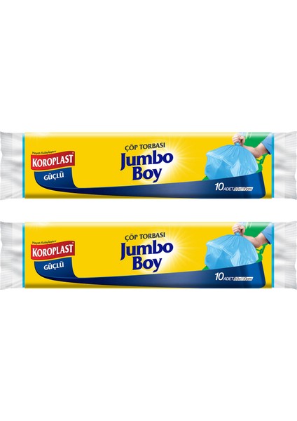 Jumbo Boy Çöp Torbası 10 Adet - 2'li