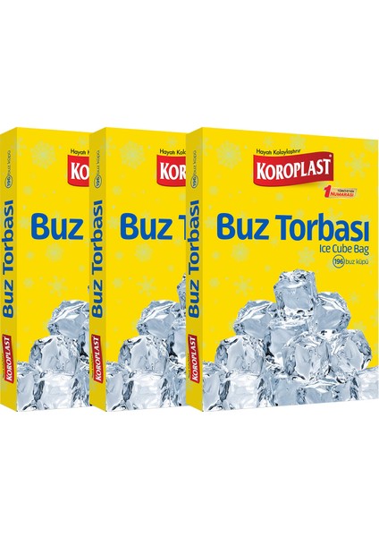 Buz Torbası 196 Küp - 3'lü
