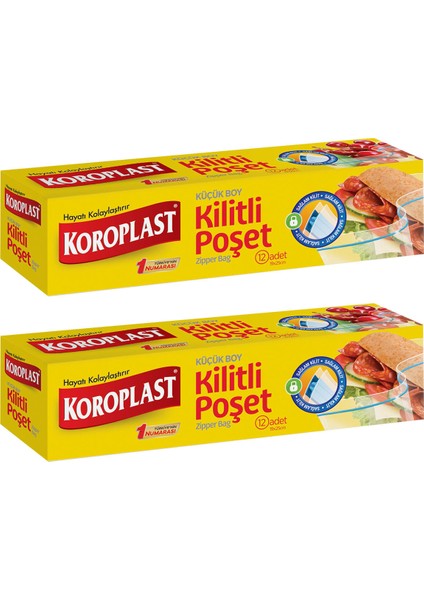 Kilitli Poşet Küçük Boy 19X25 cm 12 Adet - 2'li