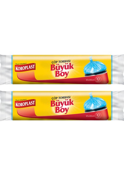 Büyük Boy Çöp Torbası 10 Adet - 2'li