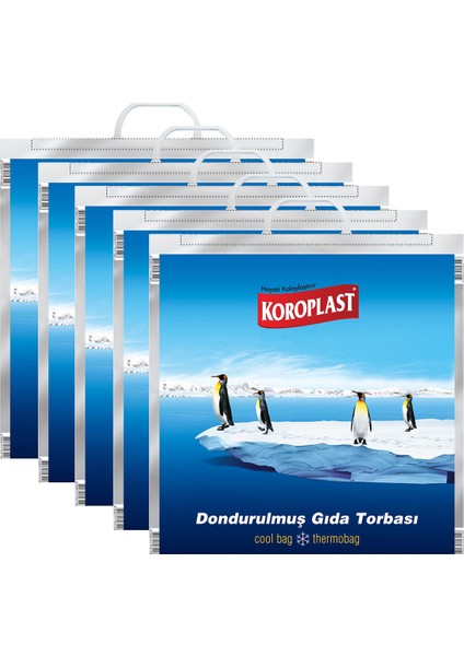 Dondurulmuş Gıda Torbası 50CM x 52CM - 5'li