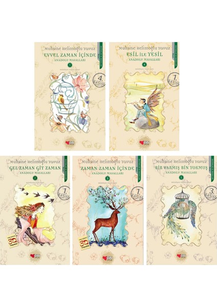 Can Çocuk Anadolu Masalları Seti 5 Kitap - Muhsine Helimoğlu