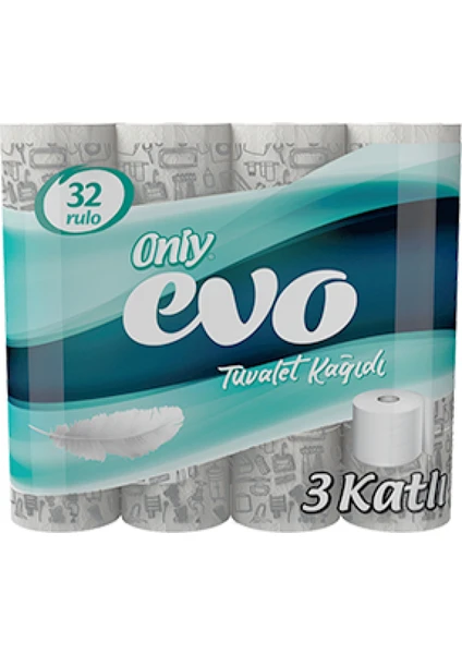 Evo Rulo Tuvalet Kağıdı / 3 Kat / 32'li Paket