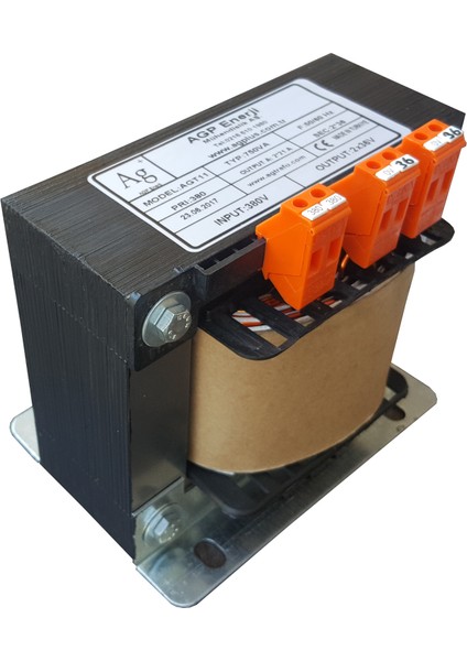 ENERJİ AGT11 Monofaze 1000VA Izole Trafo 220 / 24-0-24V