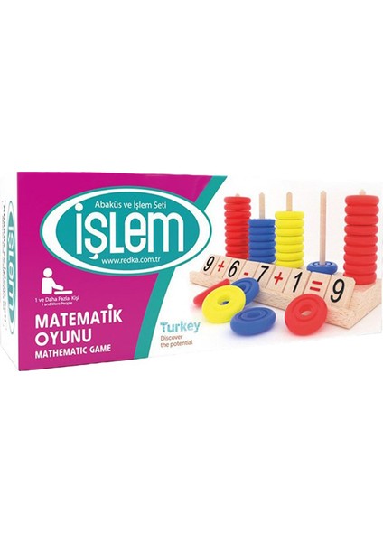 Matematik İşlem Oyunu Zeka Geliştirici ve Eğitici Abaküs