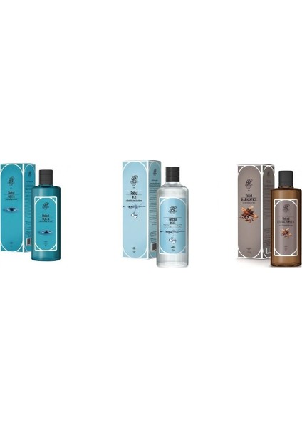 Kolonya Özel Set 270 ml 3lü Dark Spice + Ice + Aqua
