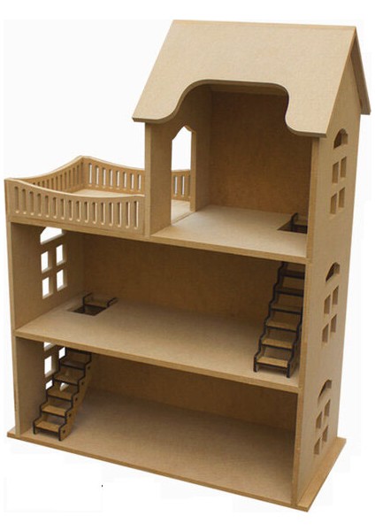 İstanbul Hobi Boyanabilir Teraslı Oyun Evi