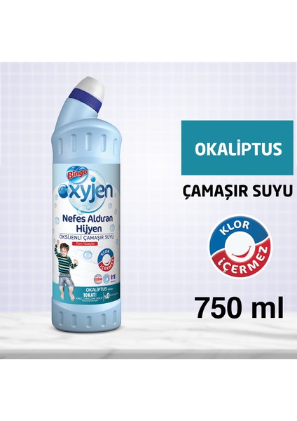 Oksijenli Çamaşır Suyu Okaliptüs 750 ml