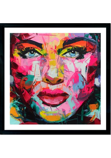 Dokulu Tablo Çerçeveli 50 x 50 cm