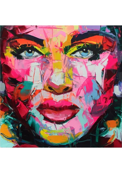 Dokulu Tablo Çerçeveli 50 x 50 cm