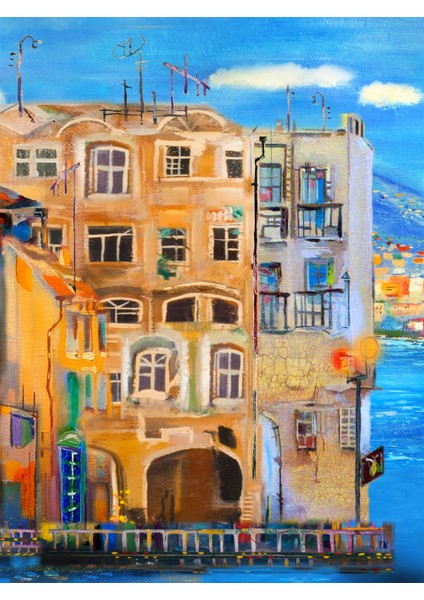 Dokulu Tablo Seti Çerçeveli 5li Set 170 x 40 cm