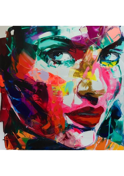 Dokulu Tablo Çerçeveli 50 x 50 cm