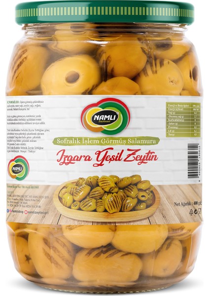 Izgara Yeşil Zeytin - 400 gr