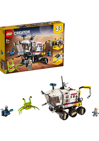 ® Creator 3#ü 1 Arada Uzay Keşif Aracı 31107 Yapım Seti (510 parça)