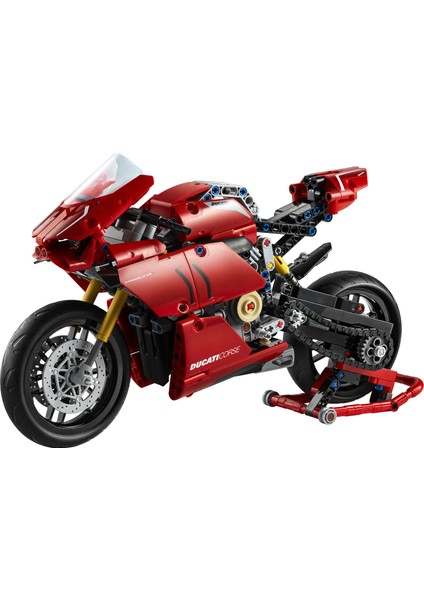 Technic Ducati Panigale V4 R 42107 - 10 Yaş ve Üzeri Yüksek Performanslı Oyuncak Arabaları Seven Çocuklar için Koleksiyonluk Yaratıcı Oyuncak Model Yapım Seti (646 Parça)