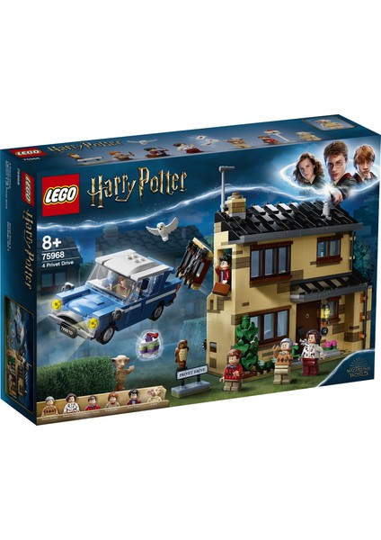 Harry Potter# 4 Privet Drive 75968 - 8 Yaş ve Üzeri İçin Dursley Evi İçeren Koleksiyonluk Yaratıcı Oyuncak Yapım Seti (797 Parça)