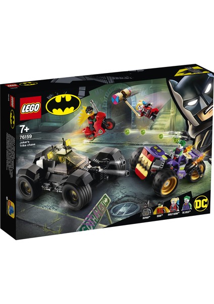 ® DC Batman# Joker'in Üç Tekerlekli Motosiklet Takibi 76159 Yapım Seti (440 Parça)