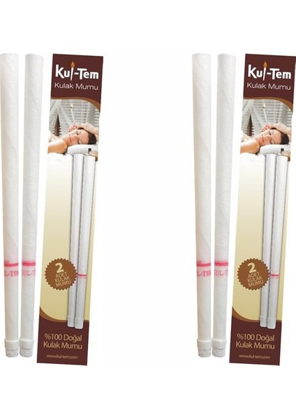 Doğal Kulak Temizleme Mumu 2'li 2 Adet