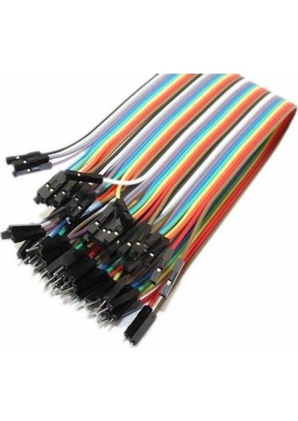 Arduino Dişi-Erkek Jumper Kablo 40'lı 20 cm Kablo