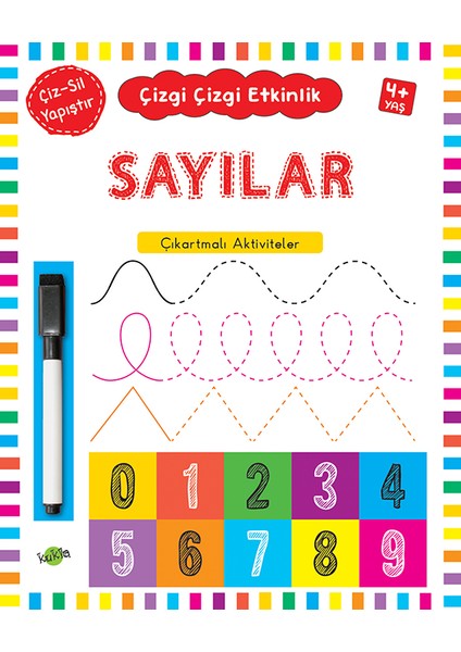 Çizgi Çizgi Etkinlik Sayılar 4 Yaş Üstü