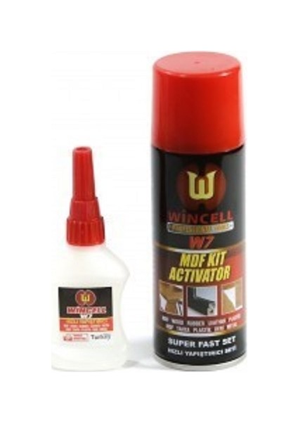Wincell Ahşap Hızlı Yapıştırıcı Set Sprey 100 Ml