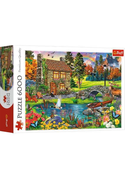 Cottage In The Mountains Puzzle 6000 Parça