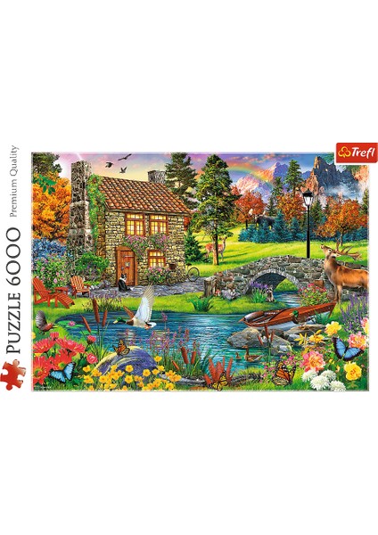 Cottage In The Mountains Puzzle 6000 Parça