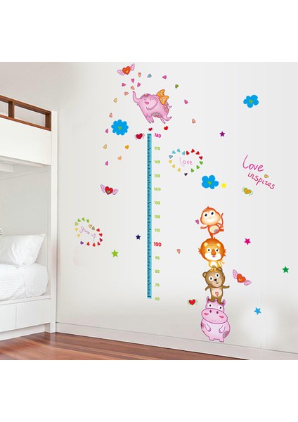 Bebek Çocuk Odası Boy Ölçer Pvc Duvar Sticker modelleri
