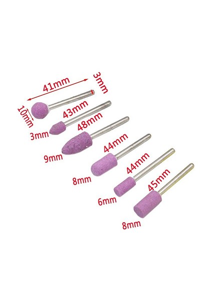 Dremel Makinesi Uyumlu Kalıpçı Taş Seti 6'lı