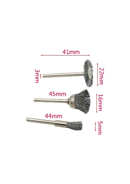 Dremel Makinesi Uyumlu Kalıpçı Tel Fırça Seti 6'lı