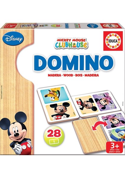 Mickey Mouse Ahşap Domino