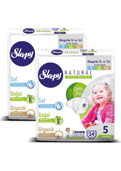 Bebek Bezi Junior 5 No 24'lü x 2 Paket