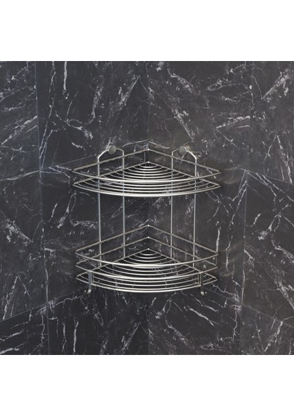 2 KATLI KANCALI BANYO RAFI PASLANMAZ INOX BK022H fiyatları