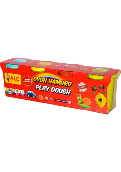 6170 Renkli Oyun Hamuru 520 gr 4'lü