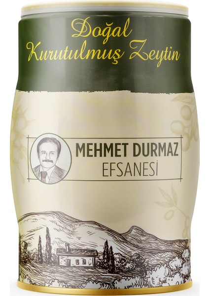 Mehmet Durmaz Efsanesi Doğal Kurutulmuş Gemlik Sele Zeytin 1 kg