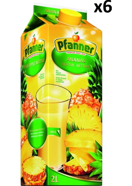 Meyve Suyu Ananas 2 Lt - 6'lı