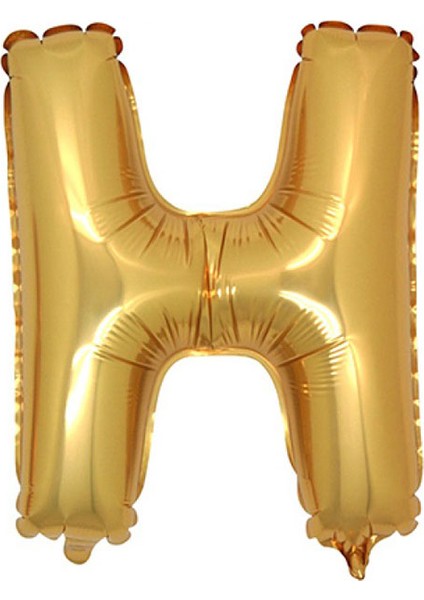 Gold Folyo Balon H Harfi 90 cm