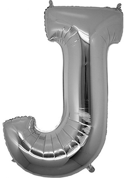 Gümüş Folyo Balon J Harfi 90 cm
