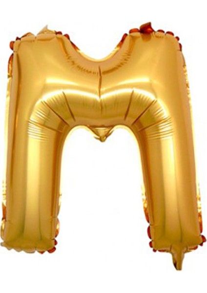 Gold Folyo Balon M Harfi 90 cm