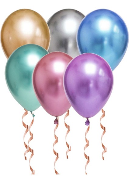 Krom Karışık Renkler Balon 5'li