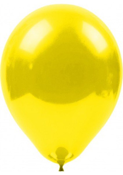 Metalik Sarı Balon 10'lu Paket