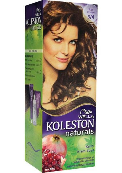 Koleston Naturals Saç Boyası 3/4 Koyu Kestane